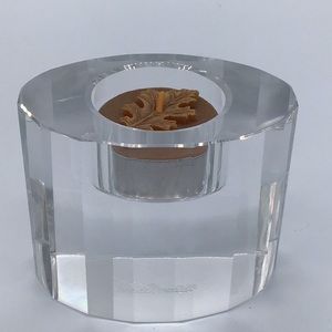 Rosenthal Plaza Clear Cut Crystal Tea Light Holder